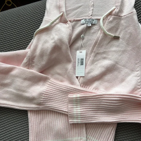 Frankies Bikinis - Aimee Cloud Knit Zip Up Hoodie - Picture 1 of 1